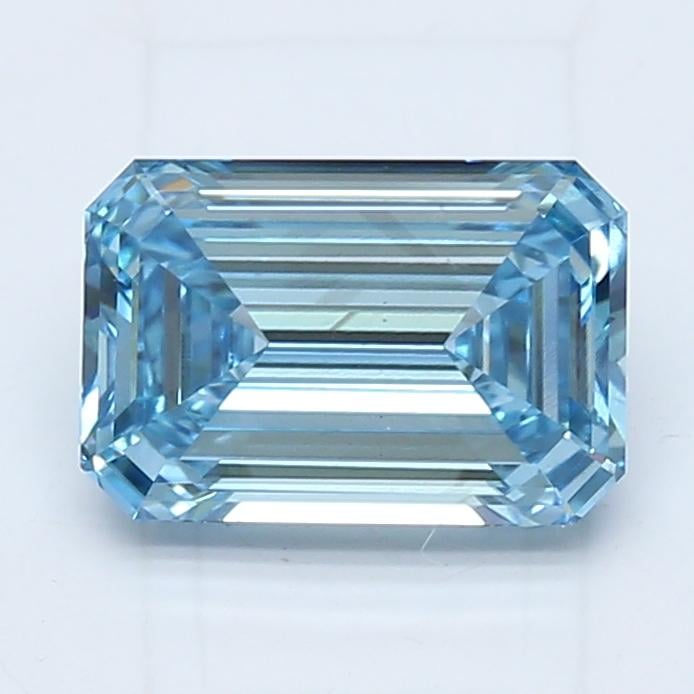 2.00 Ct. Fancy Intense Blue Emerald Lab Grown Diamond