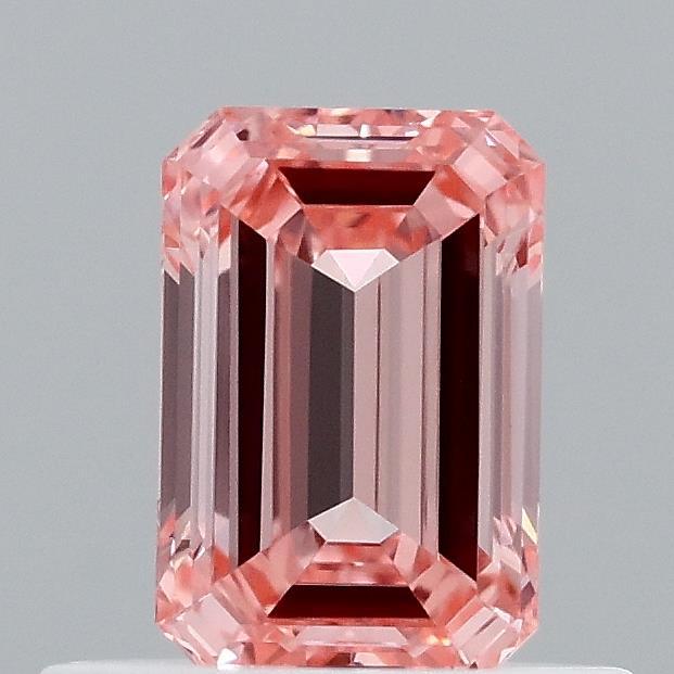 0.54 Ct. Fancy Vivid Pink Emerald Lab Grown Diamond