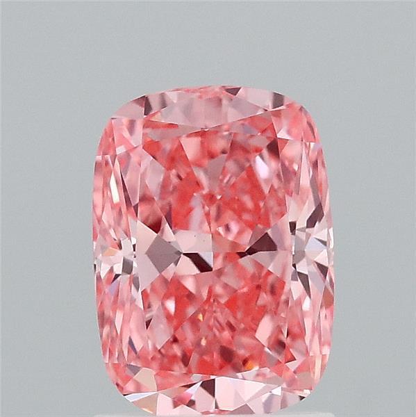 1.59 Ct. Fancy Vivid Pink Cushion Lab Grown Diamond