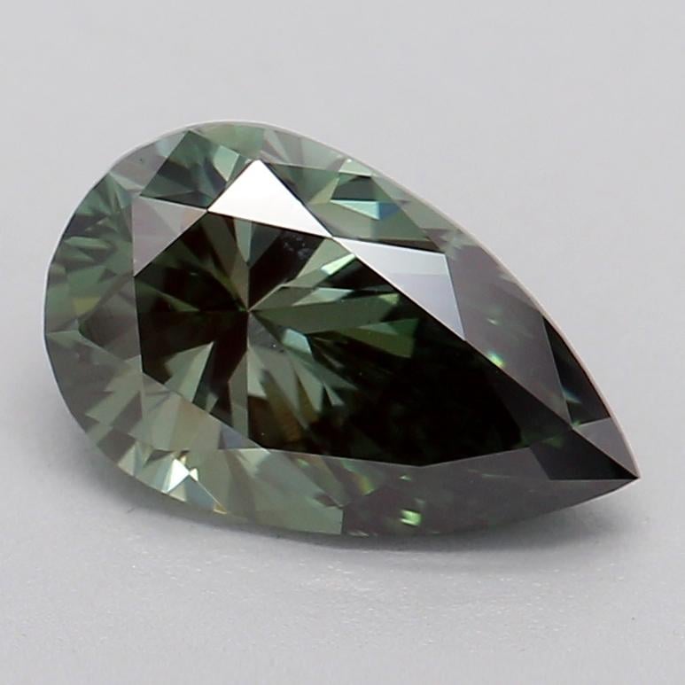 0.92 Ct. Fancy Deep  Green Pear Lab Grown Diamond