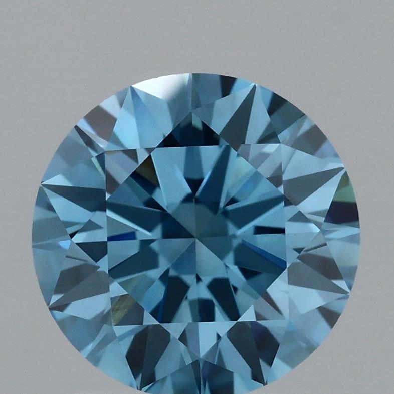 1.73 Ct. Fancy Vivid Blue Round Lab Grown Diamond