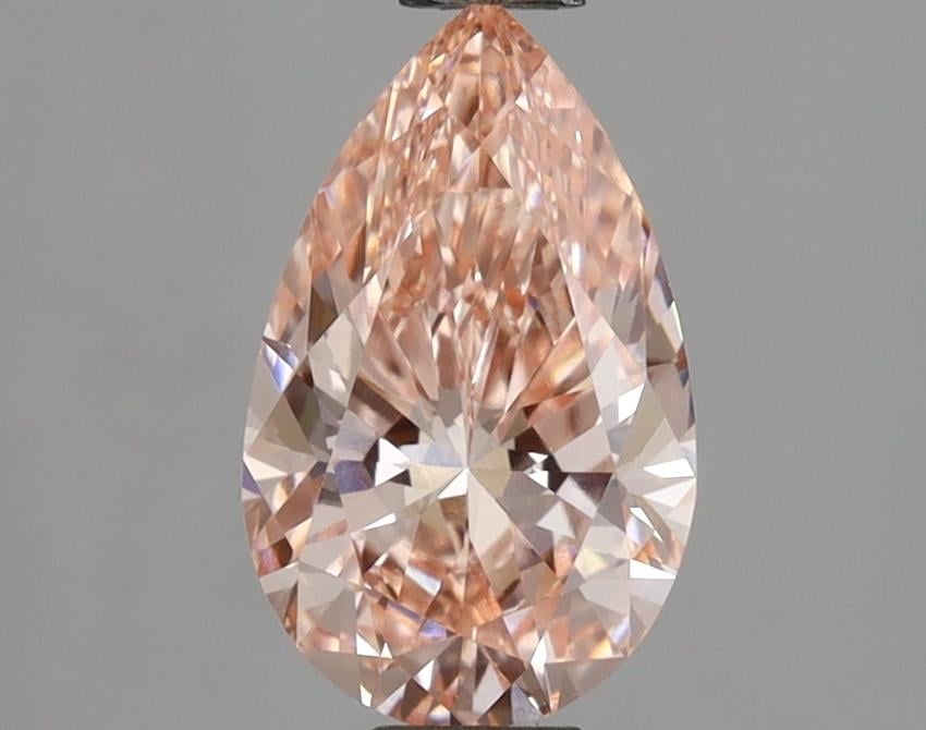1.08 Ct. Fancy Intense  Pink Pear Lab Grown Diamond
