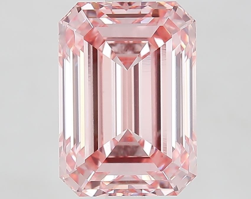 4.10 Ct. Fancy Vivid Pink Emerald Lab Grown Diamond