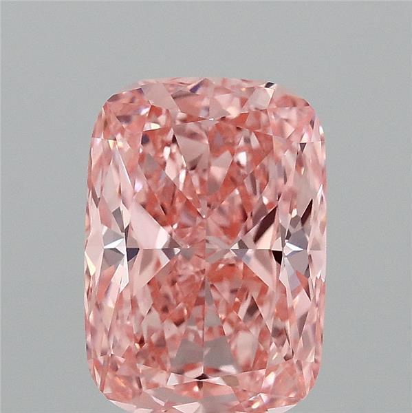 2.02 Ct. Fancy Vivid Pink Cushion Lab Grown Diamond