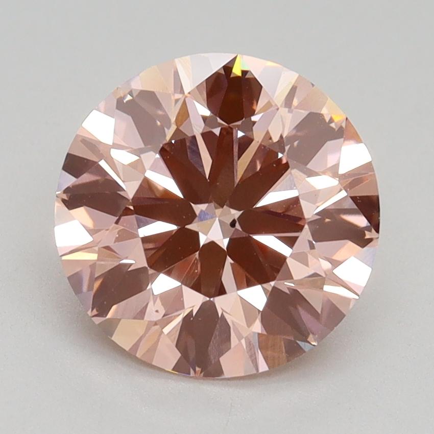 2.29 Ct. Fancy Intense Pink Round Lab Grown Diamond