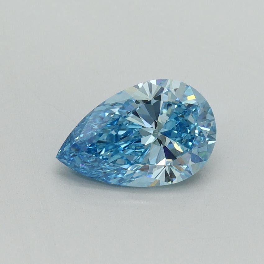 1.03 Ct. Fancy Vivid Blue Pear Lab Grown Diamond