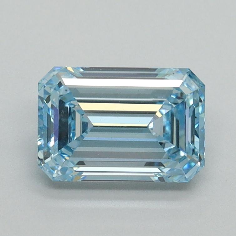 1.13 Ct. Fancy Vivid Blue Emerald Lab Grown Diamond
