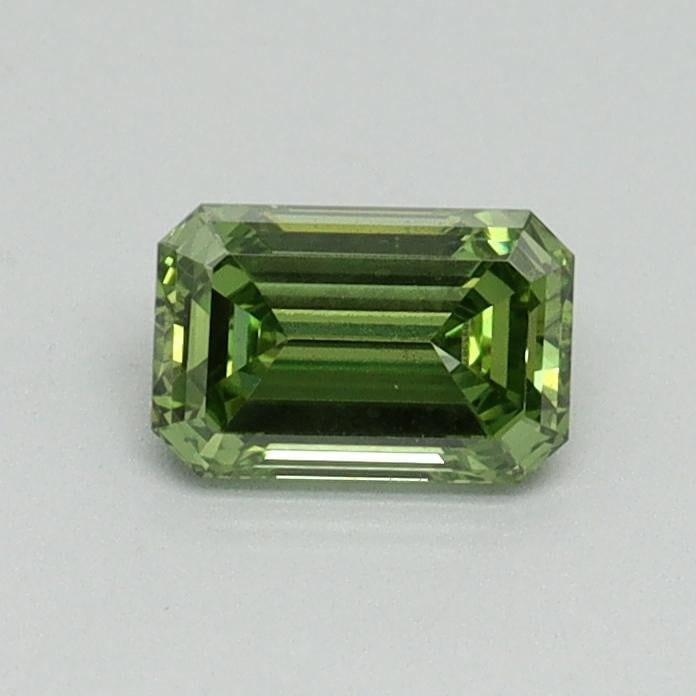0.53 Ct. Fancy Vivid Green Emerald Lab Grown Diamond