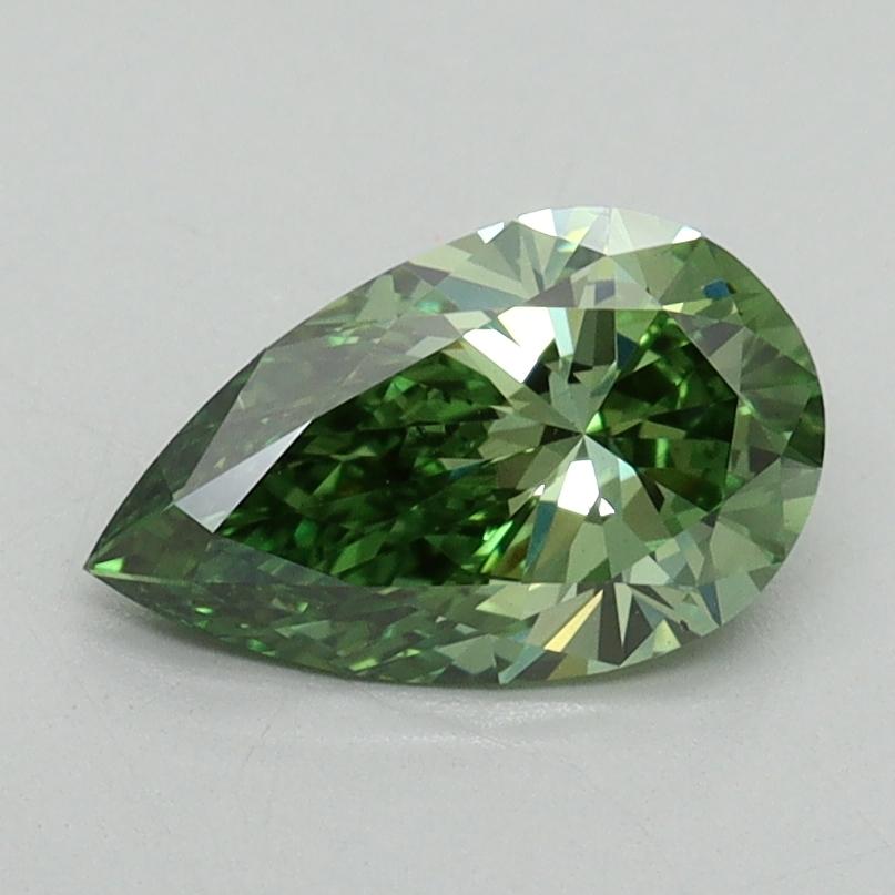 1.00 Ct. Fancy Vivid Green Pear Lab Grown Diamond