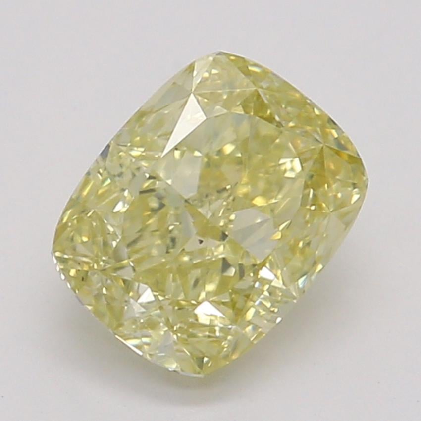 0.65 Ct. Fancy Yellow Cushion Diamond