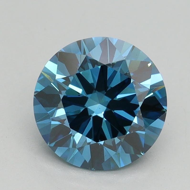 1.50 Ct. Fancy Vivid Blue Round Lab Grown Diamond