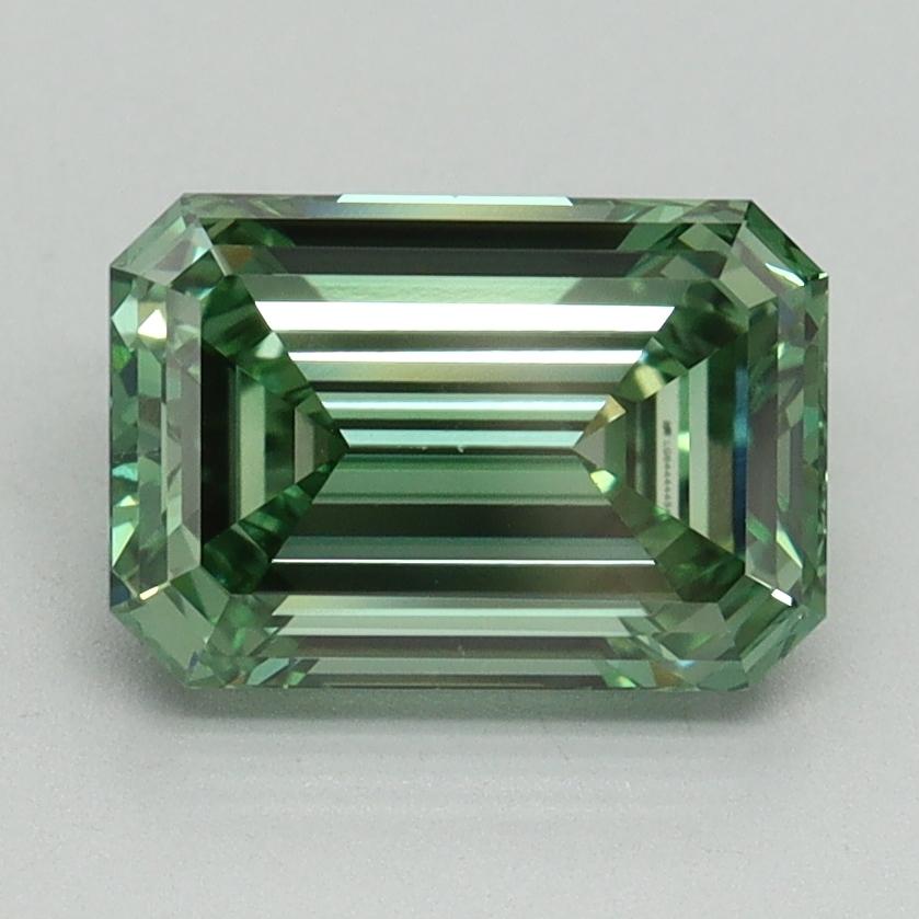 2.02 Ct. Fancy Vivid Green Emerald Lab Grown Diamond