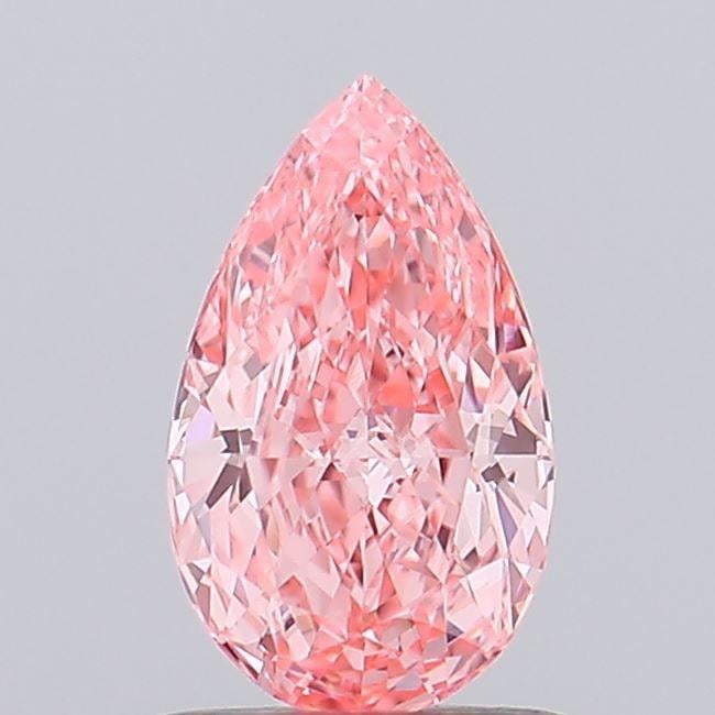 0.77 Ct. Fancy Vivid  Pink Pear Lab Grown Diamond