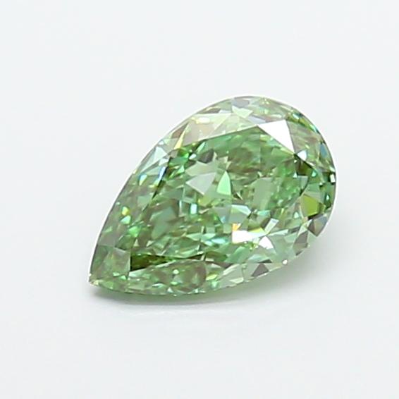 1.08 Ct. Fancy Vivid Green Pear Lab Grown Diamond