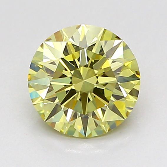 1.02 Ct. Fancy Light Yellow Round Lab Grown Diamond