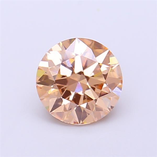 1.08 Ct. Light Brown Round Lab Grown Diamond