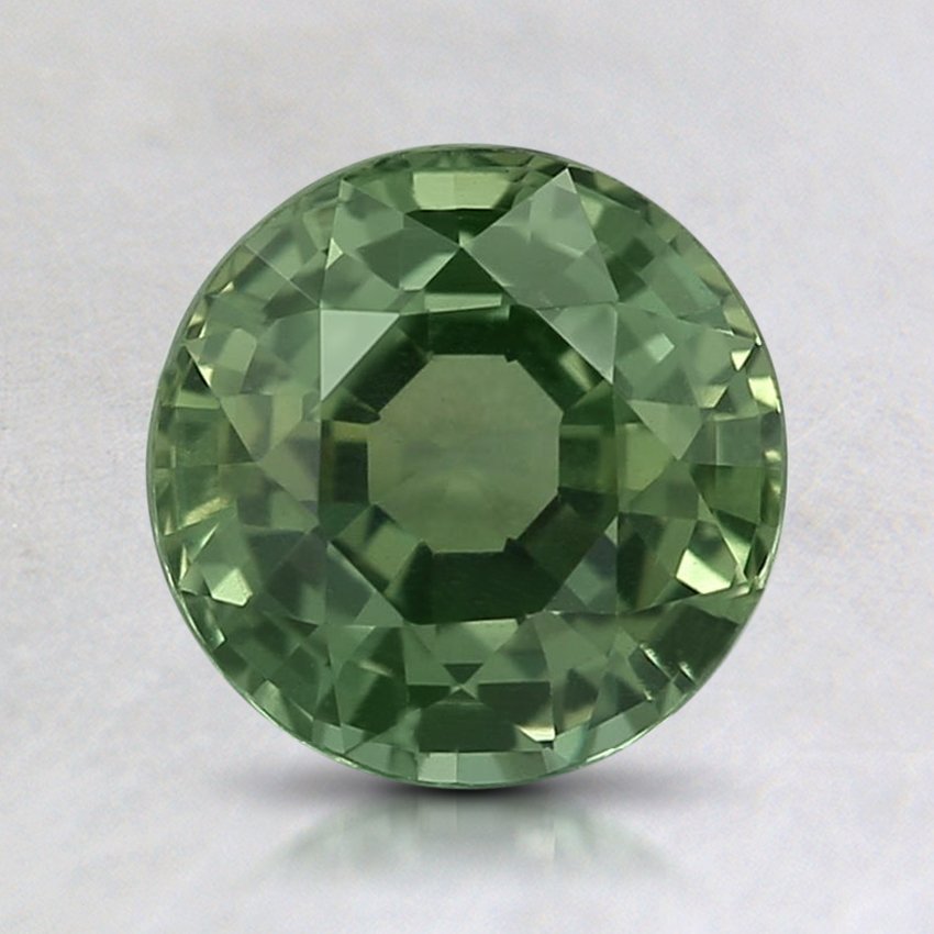 7mm Green Round Sapphire