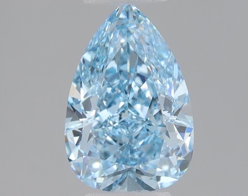 1.09 Ct. Fancy Vivid Blue Pear Lab Grown Diamond