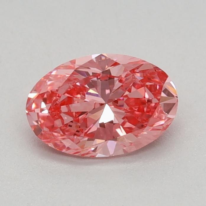 0.47 Ct. Fancy Vivid Pink Oval Lab Grown Diamond