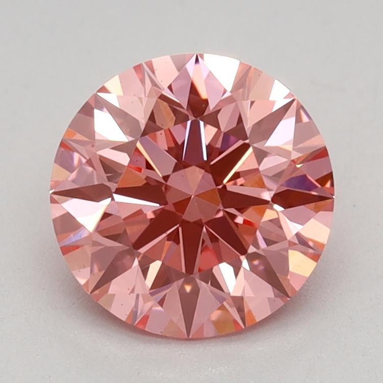 1.06 Ct. Fancy Vivid Pink Round Lab Grown Diamond
