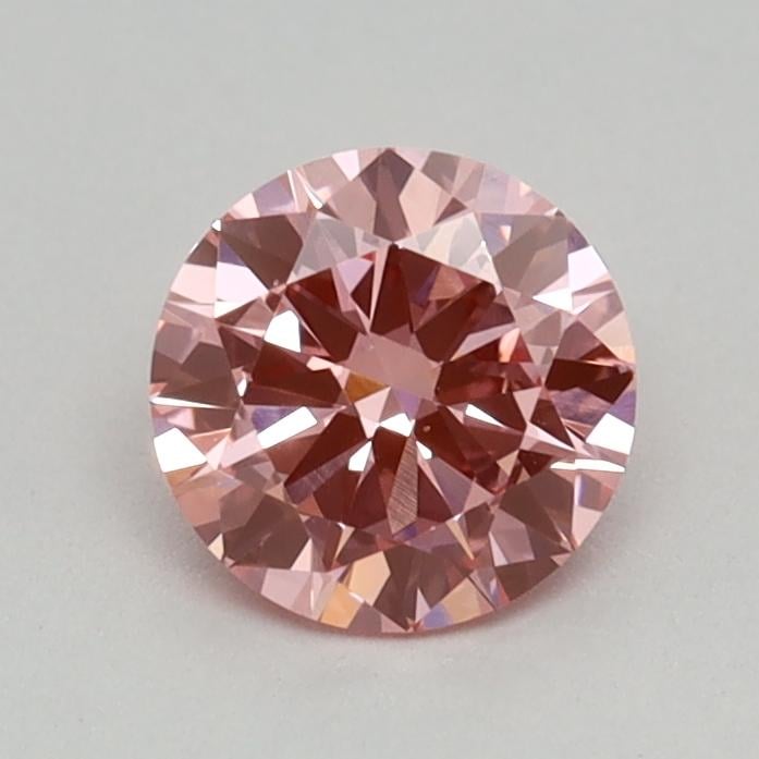 0.38 Ct. Fancy Vivid Pink Round Lab Grown Diamond