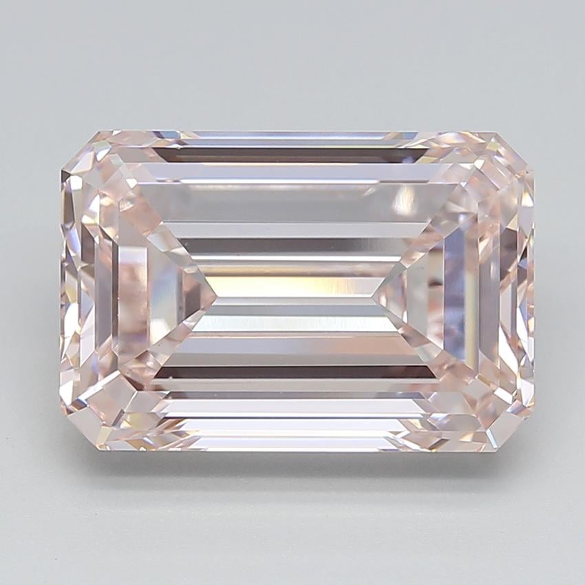 9.81 Ct. Light Pink Emerald Lab Grown Diamond