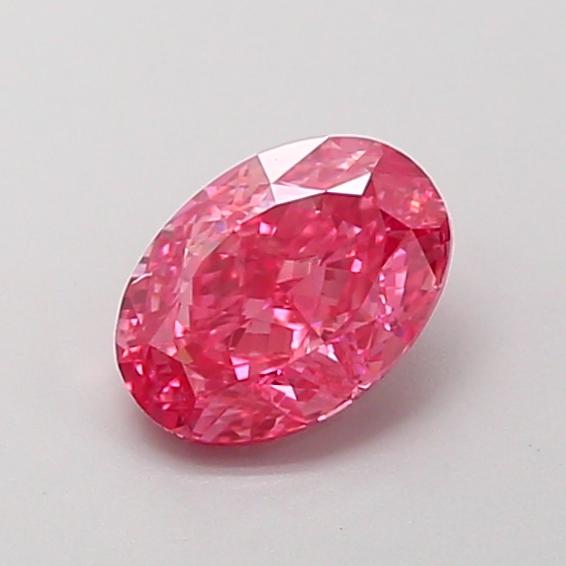 1.06 Ct. Fancy Vivid  Pink Oval Lab Grown Diamond