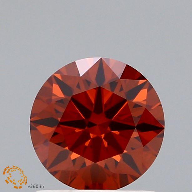 1.06 Ct. Fancy Deep Orange Round Lab Grown Diamond