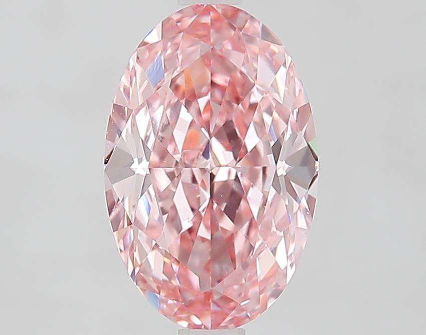 2.56 Ct. Fancy Vivid Pink Oval Lab Grown Diamond