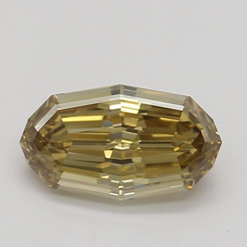 0.34 Ct. Fancy Deep Brownish Yellow Oval Diamond