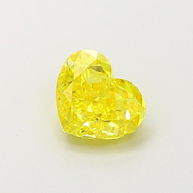0.57 Ct. Fancy Vivid  Yellow Heart Lab Grown Diamond