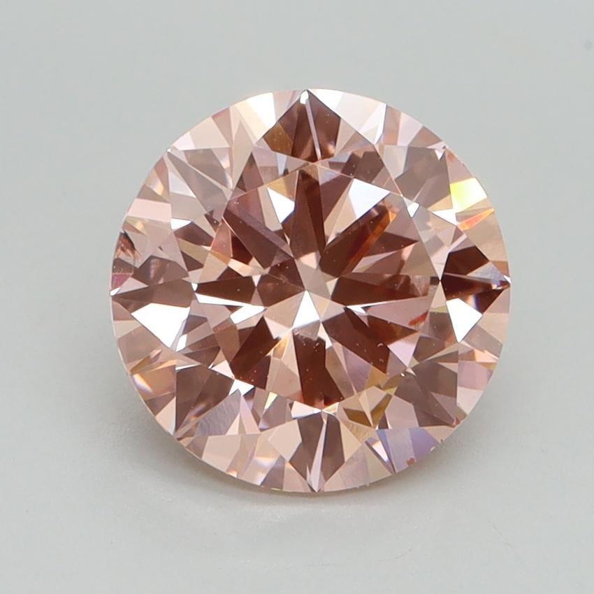 2.00 Ct. Fancy Intense Pink Round Lab Grown Diamond