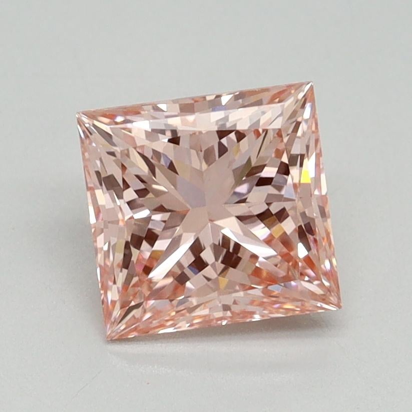 1.51 Ct. Fancy Vivid Pink Princess Lab Grown Diamond
