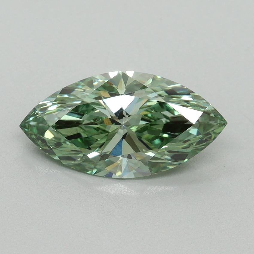 1.60 Ct. Fancy Vivid Green Marquise Lab Grown Diamond