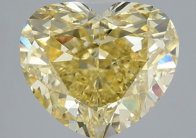 3.57 Ct. Fancy Intense Yellow Heart Lab Grown Diamond