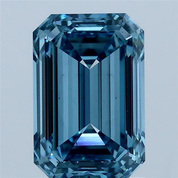 2.00 Ct. Fancy Vivid Blue Emerald Lab Grown Diamond