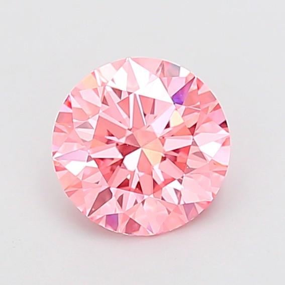 1.53 Ct. Fancy Vivid Pink Round Lab Grown Diamond