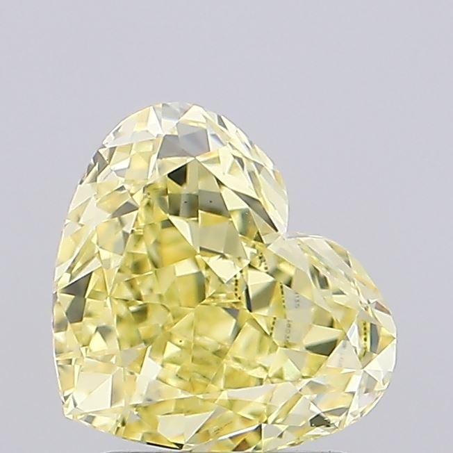 2.01 Ct. Fancy Intense Yellow Heart Lab Grown Diamond