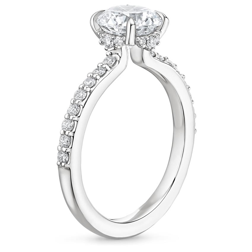 Platinum Cecilia Diamond Ring (1/3 ct. tw.), large side view