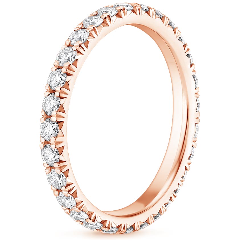 14K Rose Gold Sienna Eternity Diamond Ring (7/8 ct. tw.), large side view
