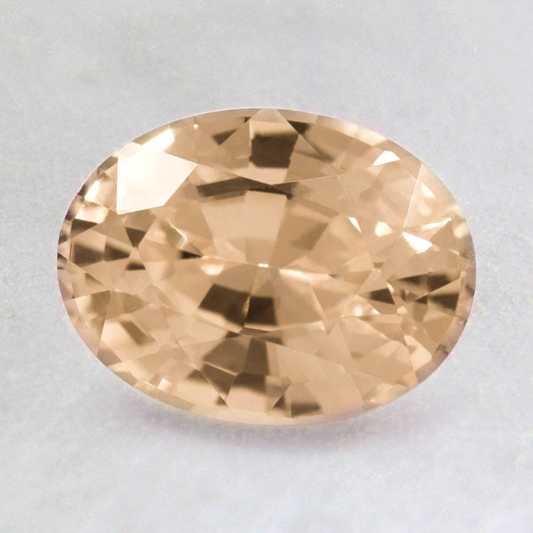 8x6mm Peach Oval Sapphire