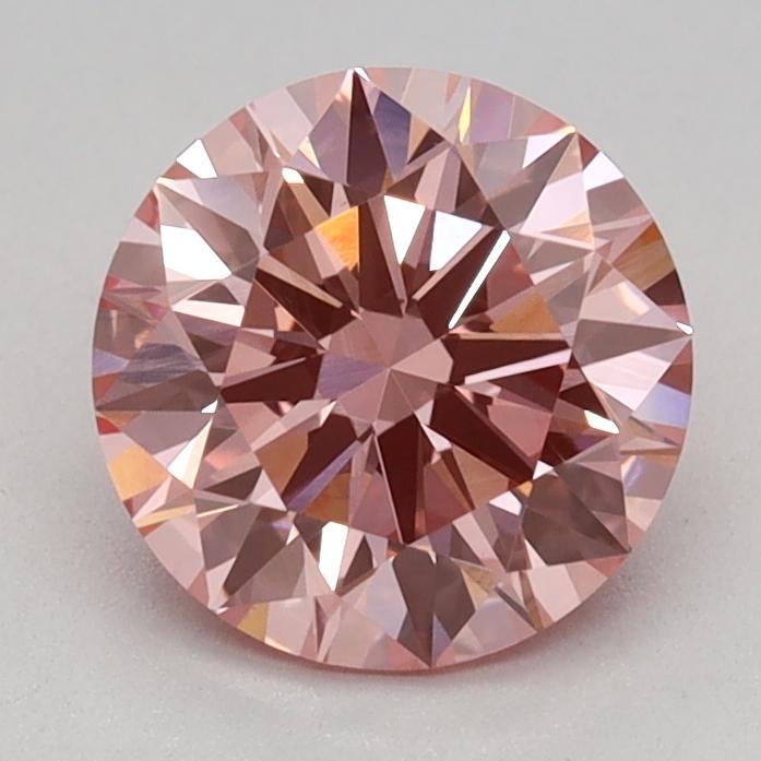 1.04 Ct. Fancy Intense Pink Round Lab Grown Diamond