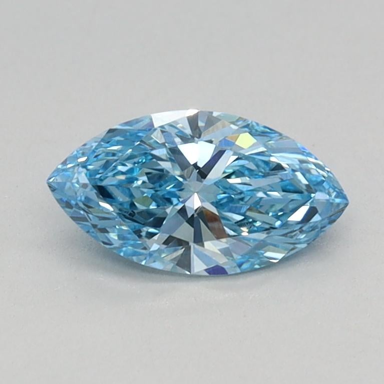 0.39 Ct. Fancy Vivid Blue Marquise Lab Grown Diamond