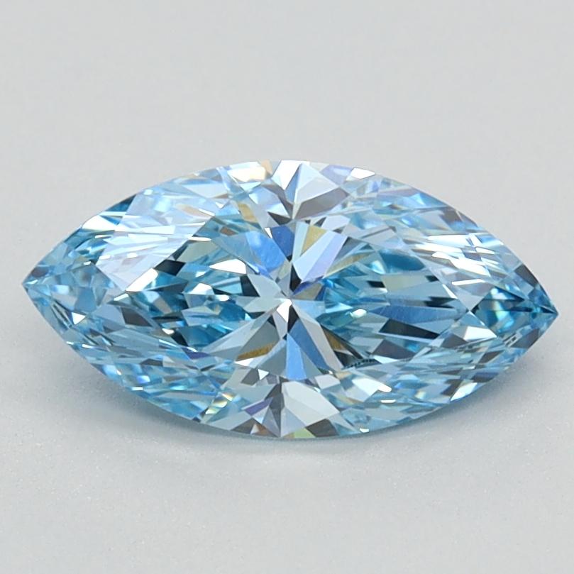 0.87 Ct. Fancy Vivid Blue Marquise Lab Grown Diamond