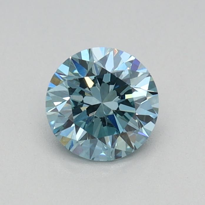 0.39 Ct. Fancy Vivid Blue Round Lab Grown Diamond