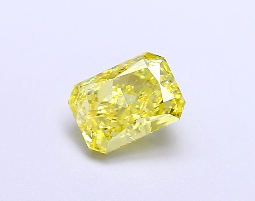 1.08 Ct. Fancy Vivid  Yellow Radiant Lab Grown Diamond