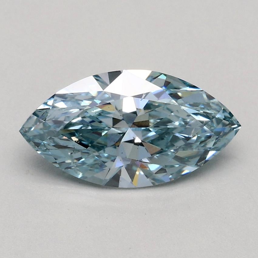 1.01 Ct. Fancy Greenish Blue Marquise Lab Grown Diamond