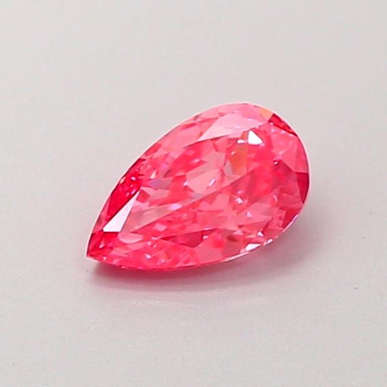 0.55 Ct. Fancy Vivid Pink Pear Lab Grown Diamond