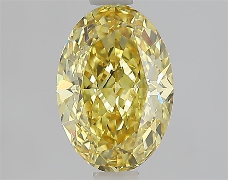 1.55 Ct. Fancy Vivid Yellow Yellow Oval Lab Grown Diamond