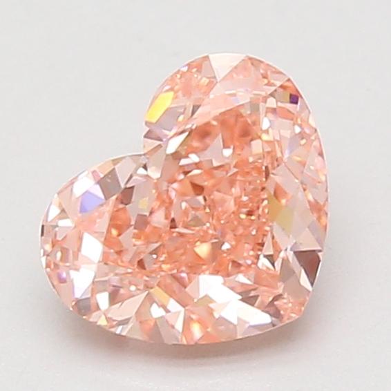 1.55 Ct. Fancy Vivid Pink Heart Lab Grown Diamond